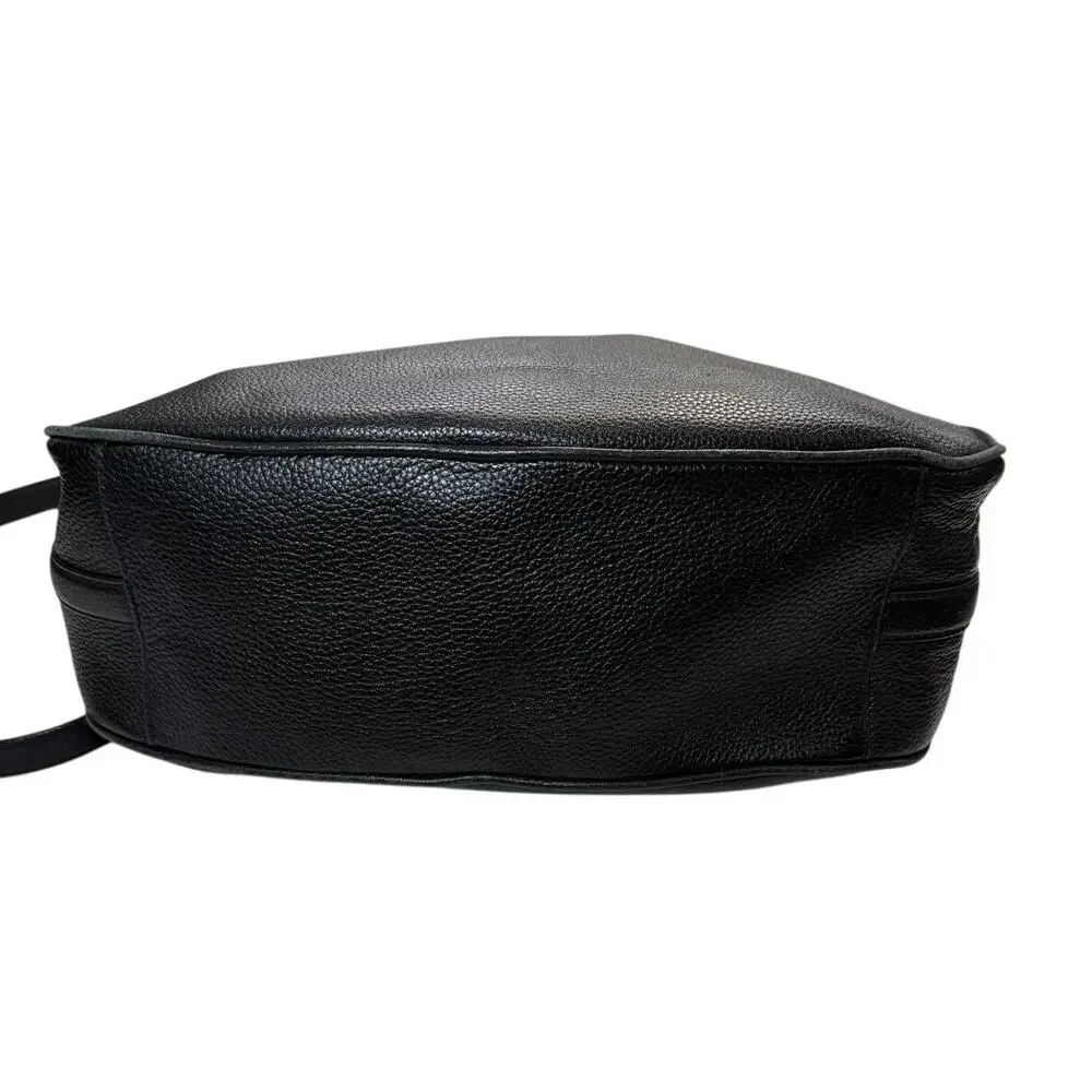 Kate Spade Black Pebbled Leather Crossbody Shoulder Bag Slouchy Everyday - Picture 7 of 16